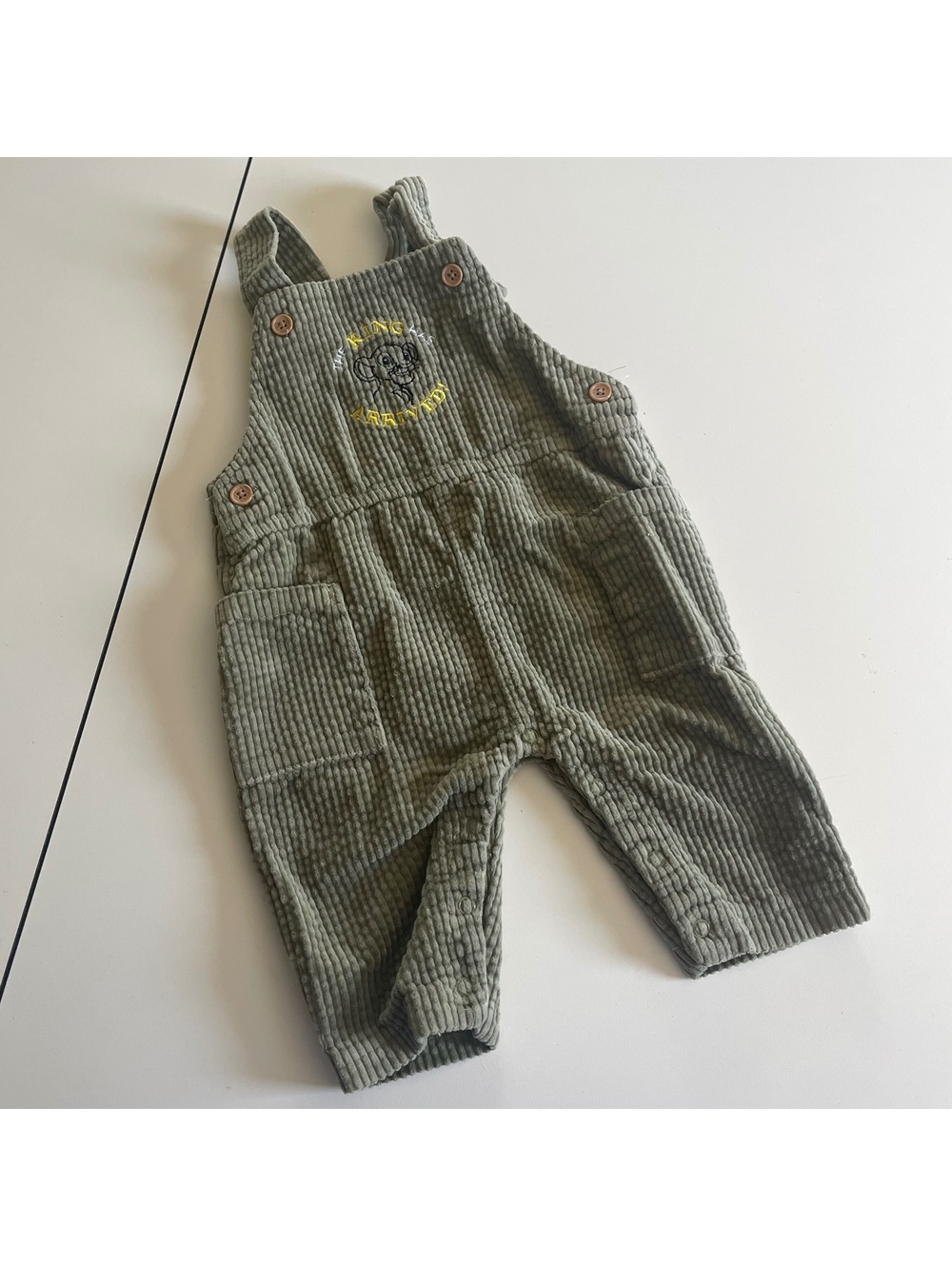 Disney Baby The Lion King Infant Baby Boy's Size 3/6m Corduroy Overalls